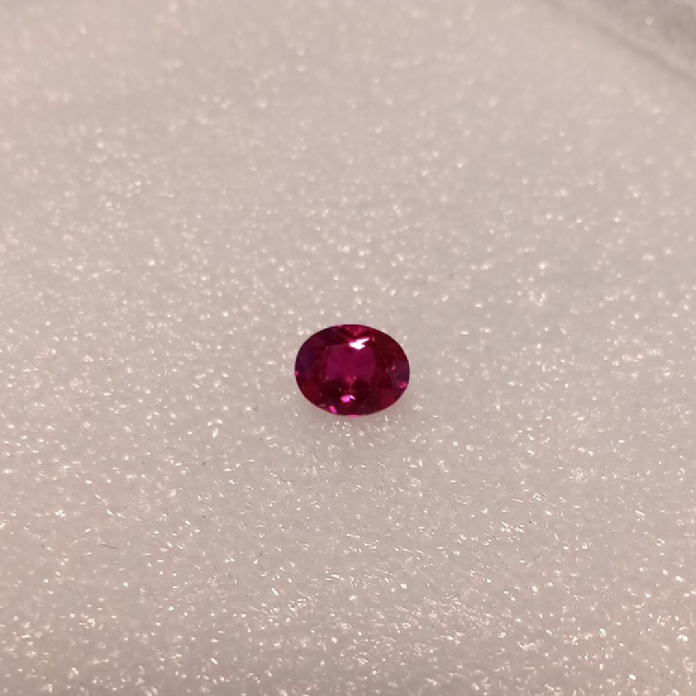 Faceted Oval Ruby Gemstone 3.5 Ct - image 1